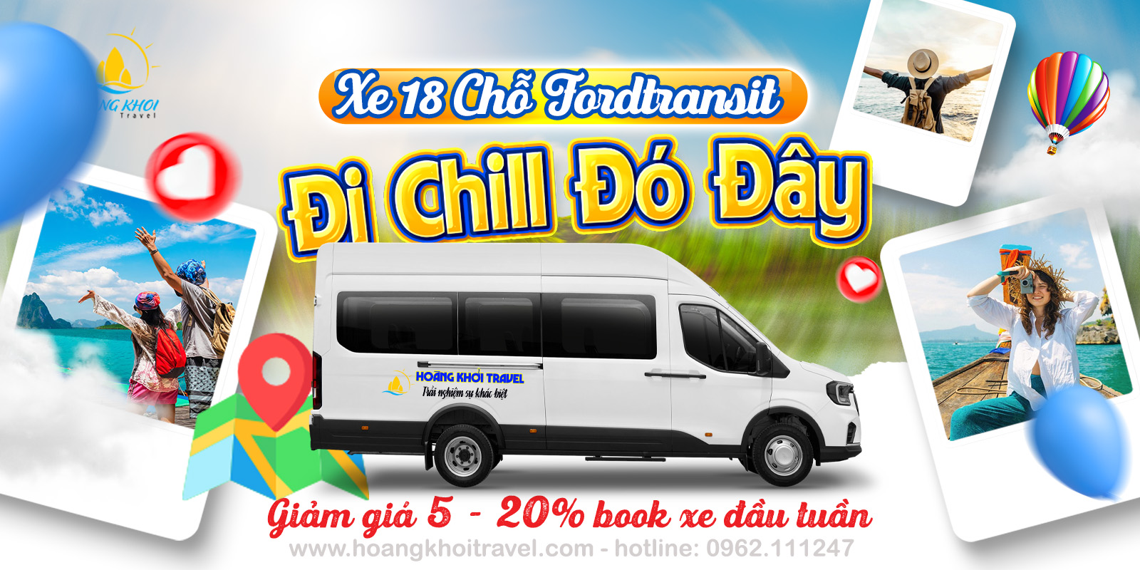 Cho thuê xe 18 chỗ, chỗ tại Hồ Chí Minh