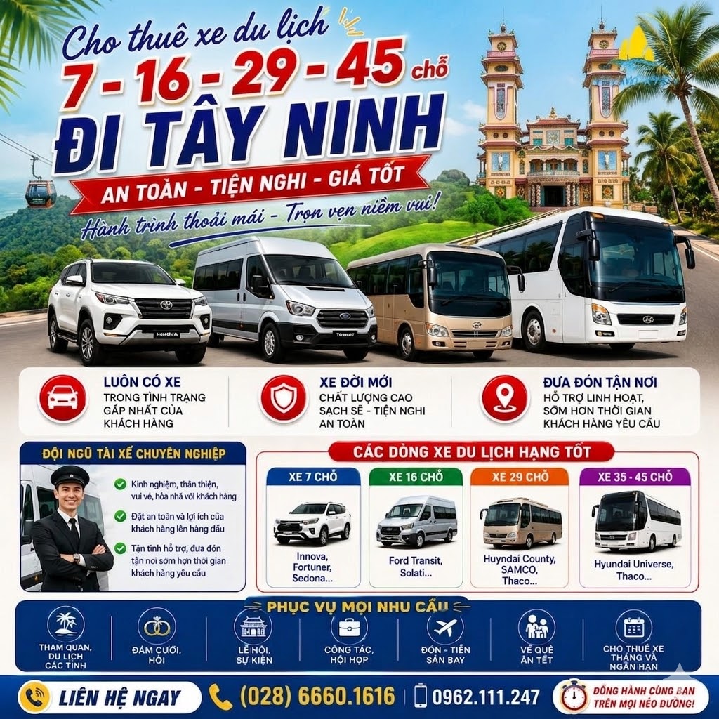 cho-thue-xe-du-lich-di-tay-ninh-tu-sai-gon