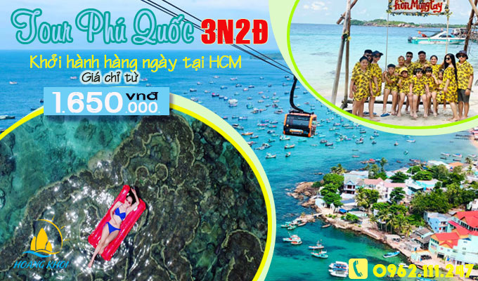 Hoàng Khởi Travel - Tour Phú Quốc 3N2Đ giá chỉ 1.660.000 vnđ